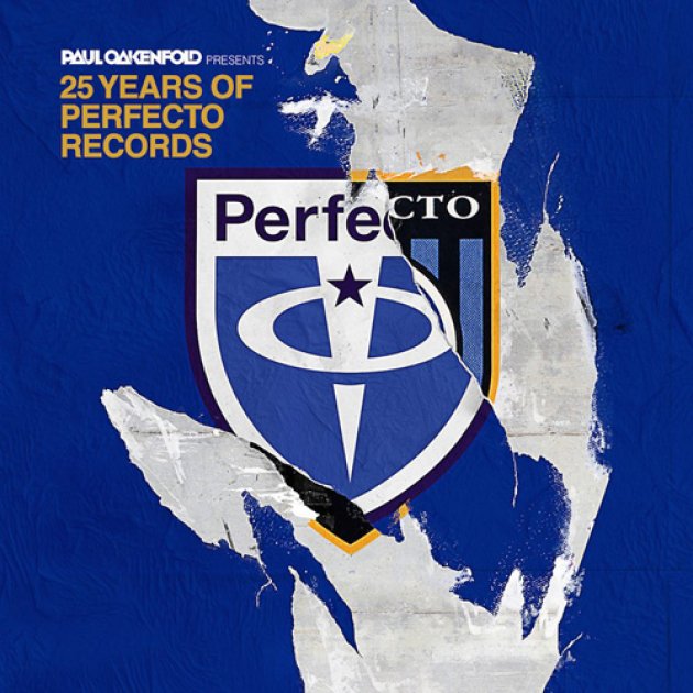 Paul Oakenfold presents, 25 Years of Perfecto Records, blauer Hintergrund, Logo